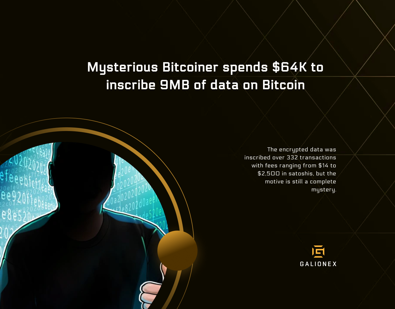 Mysterious Bitcoiner spends $64K to inscribe 9MB of data on Bitcoin