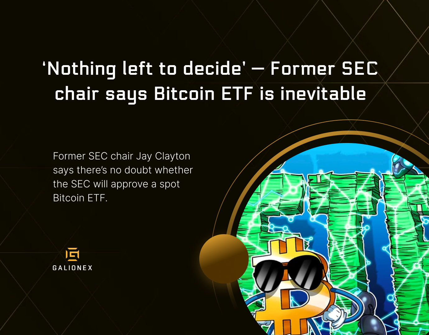 ‘Nothing left to decide’ — Former SEC chair says Bitcoin ETF is inevitable