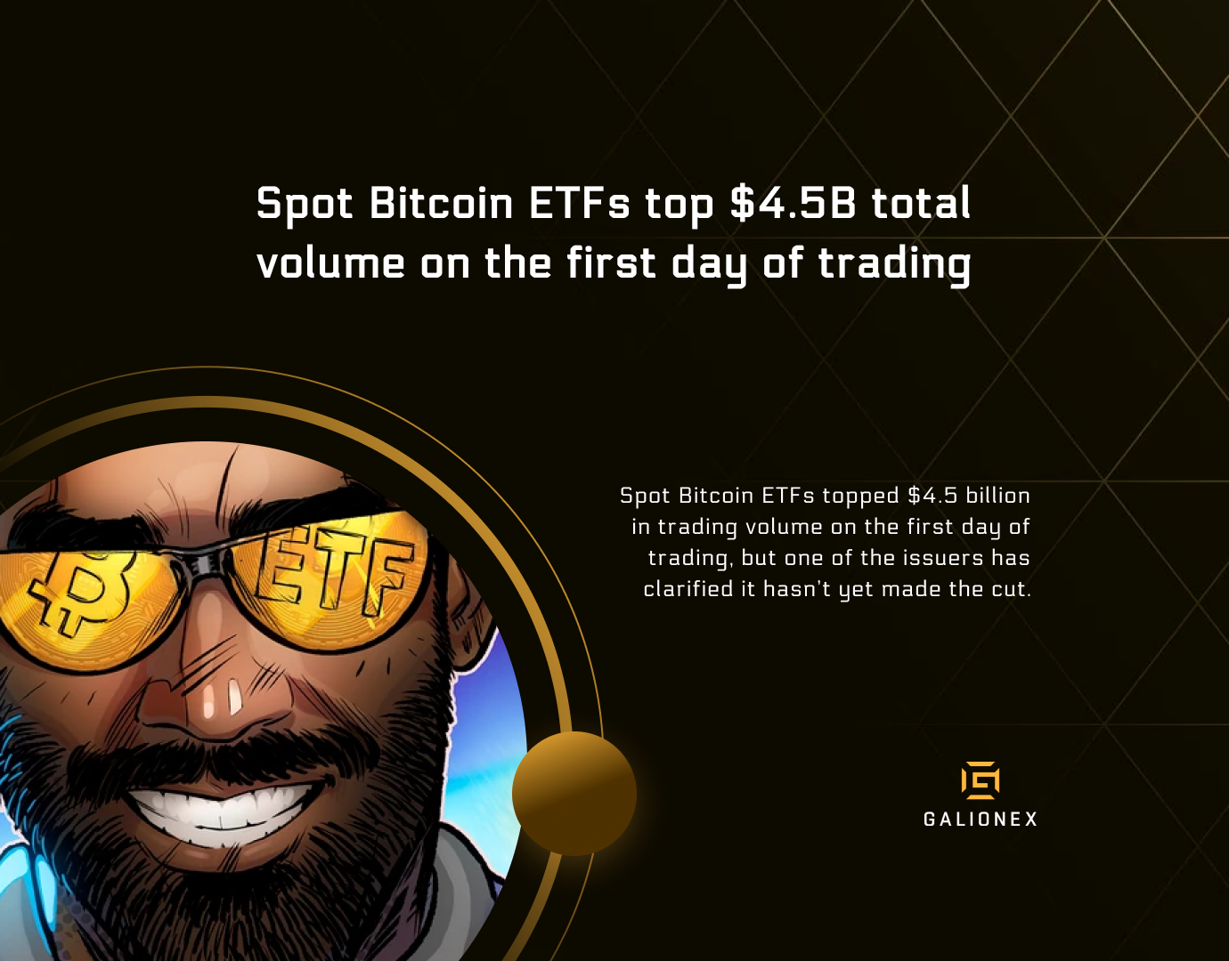 Spot Bitcoin ETFs top $4.5B total volume on the first day of trading