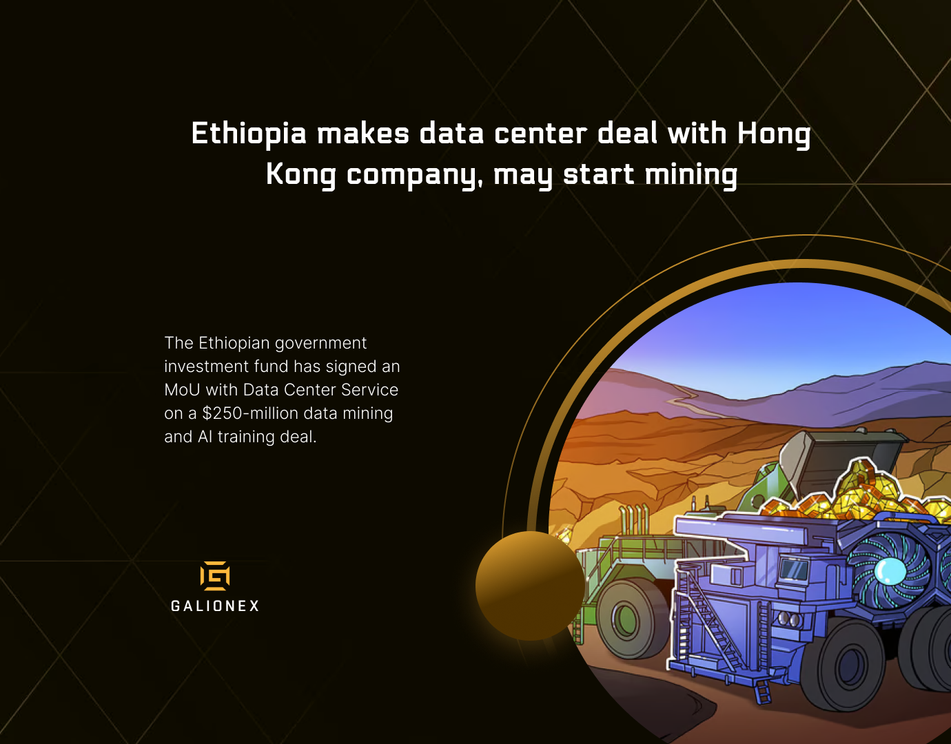 Ethiopia makes data center deal with Hong Kong company, may start mining