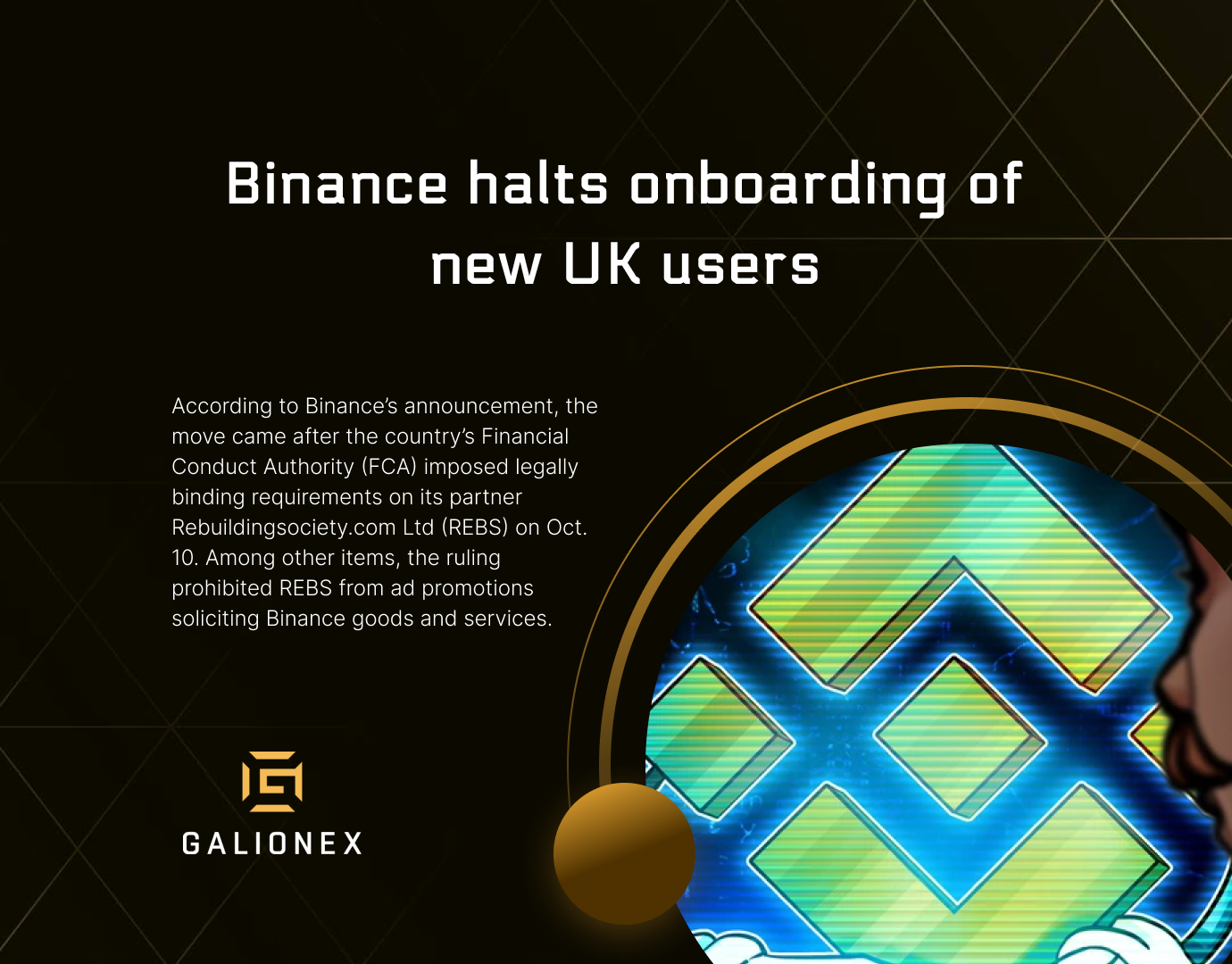 Binance halts onboarding of new UK users