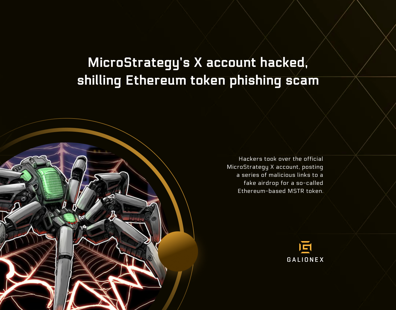 MicroStrategy’s X account hacked, shilling Ethereum token phishing scam