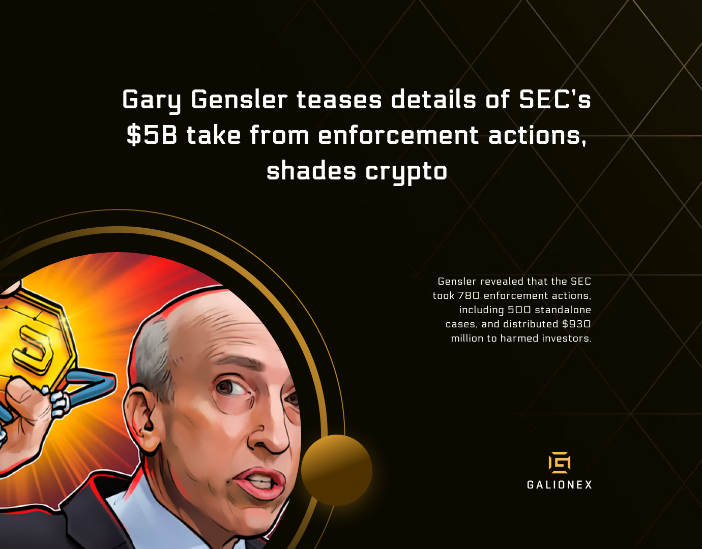 Gary Gensler teases details of SEC’s $5B take from enforcement actions, shades crypto.