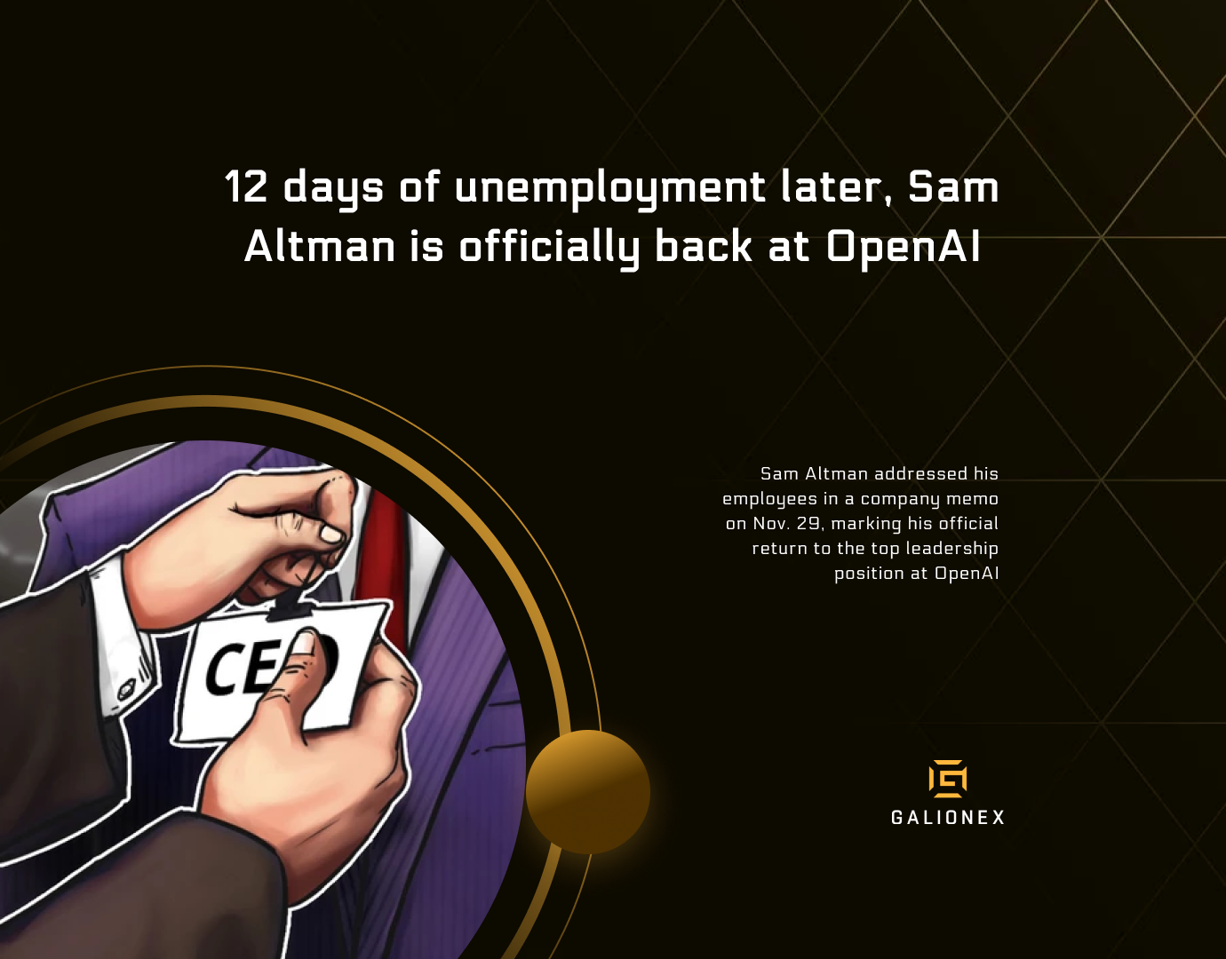 12 days of unemployment later, Sam Altman is officially back at OpenAI